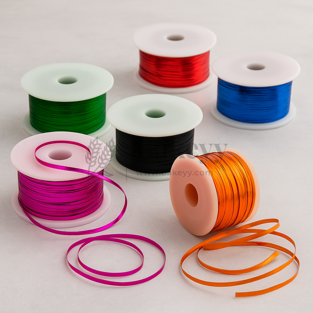 Premium Twist Tie Roll | Decorative Wire Ribbon for Festive & Bakery Packaging