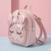 Unicorn Glitter Mini Backpack for Kids | Decorative 3D Unicorn Design | 4 Color Options | Pack of 1