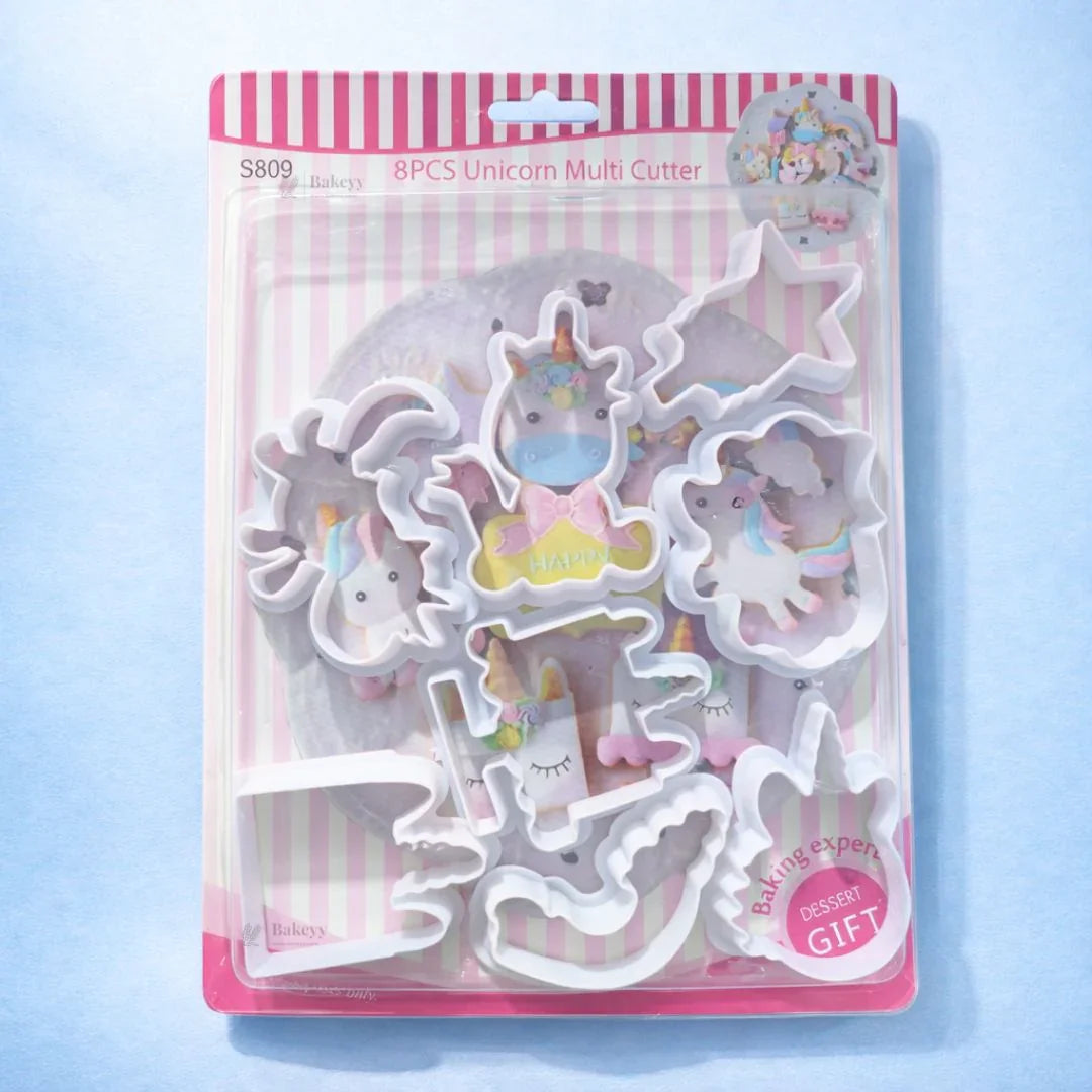 Unicorn Multi Cutter Set | 8 Piece | Pack of 1