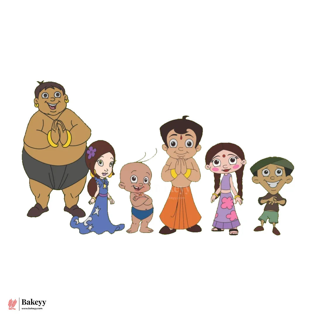 Pre-Cut Fancy Wafer Decor Edible Chotta Bheem Theme |10pc