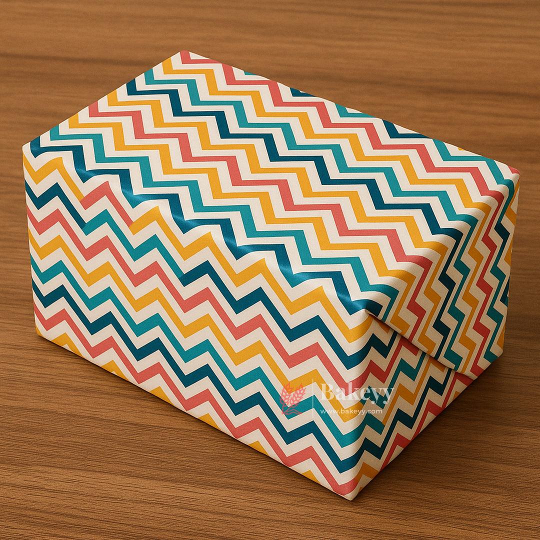 Zig Zag Design Gift Wrapping Paper| Pack of 25 - Bakeyy.com - India - Zig Zag Design Gift Wrapping Paper| Pack of 25 - Default Title