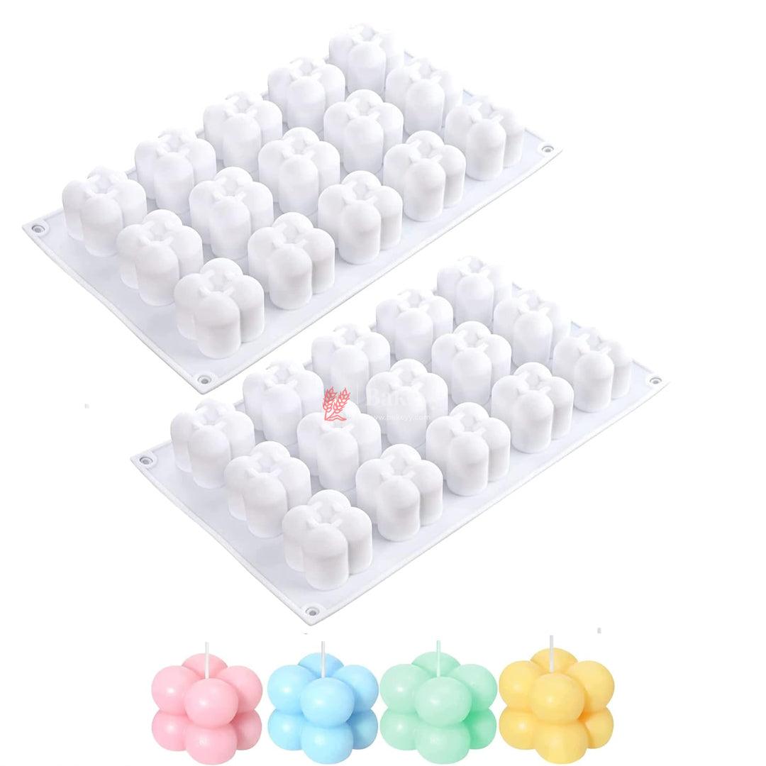 Mini Cube Aromatherapy Candle Silicone Mold DIY Candle Mold with - Bakeyy.com - India - Mini Cube Aromatherapy Candle Silicone Mold DIY Candle Mold with - Default Title