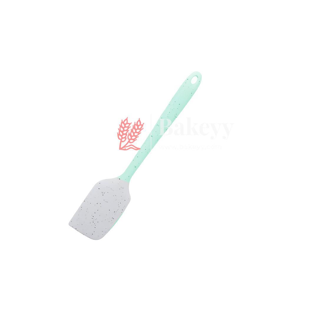 20x4cm | Heat Resistant Silicone Spatula| Kitchen Silicone Spatula for Cooking| Dishwasher Safe Rubber Spatula for Baking Cake Pancake - Bakeyy.com - India - 20x4cm | Heat Resistant Silicone Spatula| Kitchen Silicone Spatula for Cooking| Dishwasher Safe Rubber Spatula for Baking Cake Pancake - Green