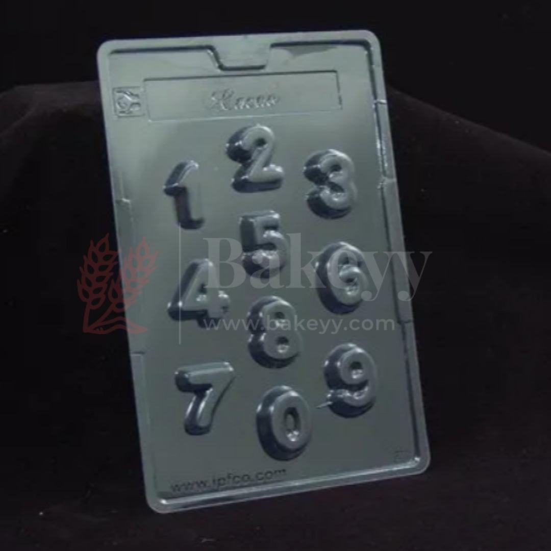 Mould 211-Number Shape Chocolate Mould Tray | Baking Accessories | Plastic Chocolate Mould | Party Favor Mould | Pack of 1 - Bakeyy.com - India - Mould 211-Number Shape Chocolate Mould Tray | Baking Accessories | Plastic Chocolate Mould | Party Favor Mould | Pack of 1 - Default Title