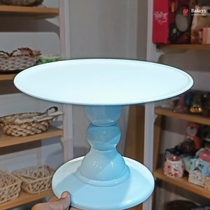 10 Inch Round | Detachable 2 Piece Cake Stand | Light Blue | 1 Piece