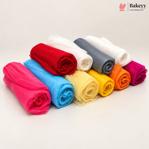 Plain Net & Tissue Net Mesh Fabric Roll for Gift & Hamper Decoration |10 & 50 Meter Lengths | Pack of 1