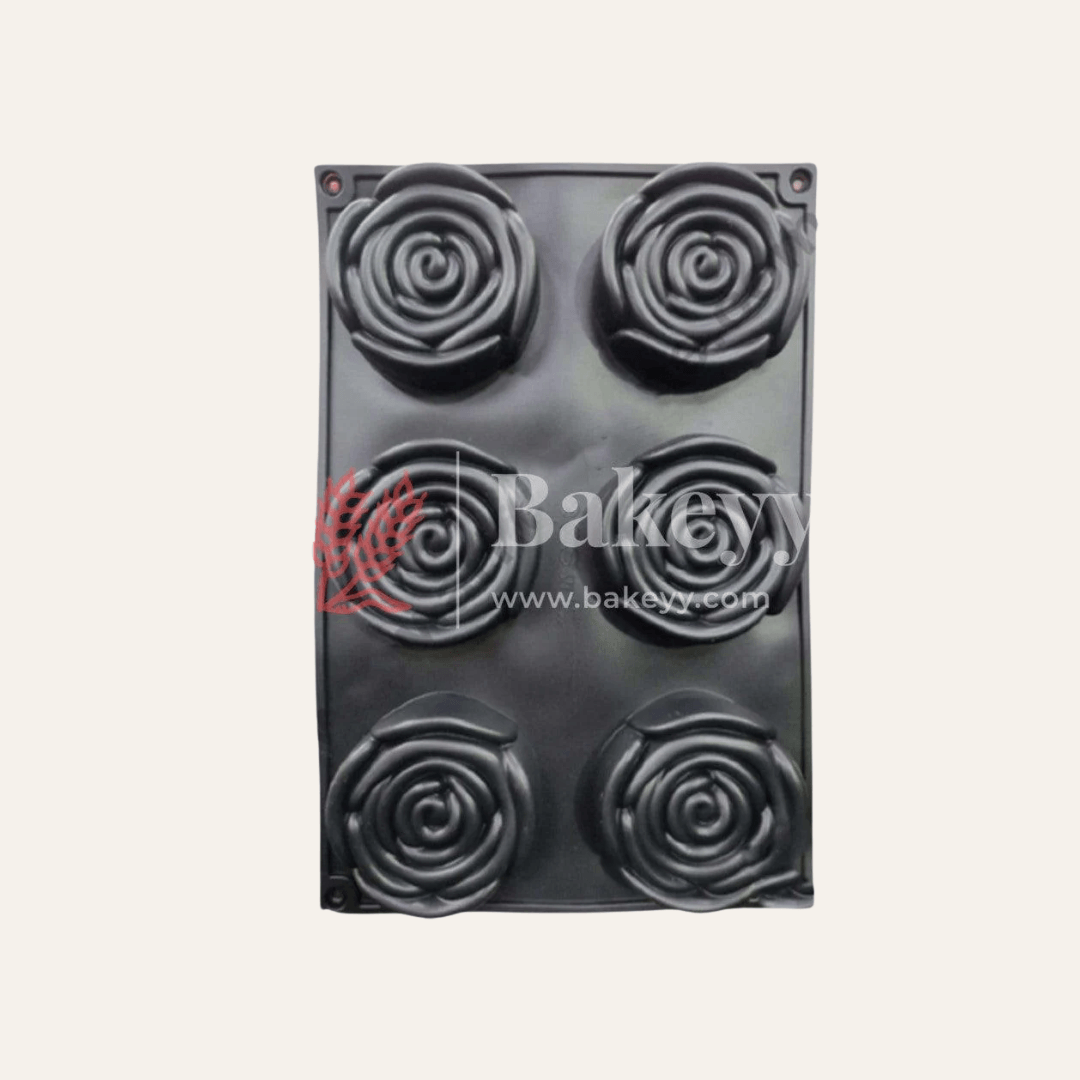 Small Rose Silicone Mould | Cake Mould Fondant Decorating Cake - Bakeyy.com - India - Small Rose Silicone Mould | Cake Mould Fondant Decorating Cake - Default Title