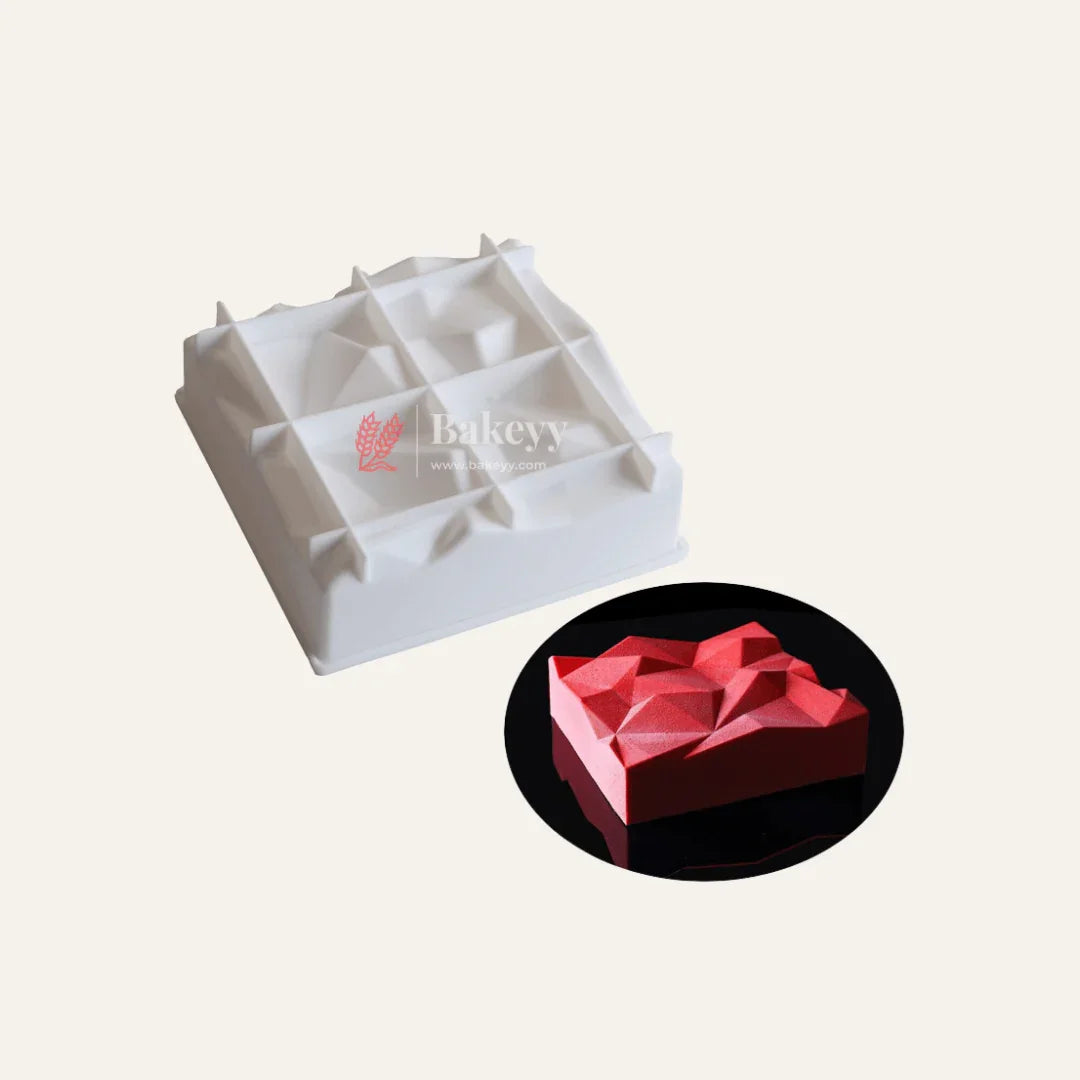 Square Shape Cake Mould Entremet Cake Mould Mousse Mould - Bakeyy.com - India - Square Shape Cake Mould Entremet Cake Mould Mousse Mould - Default Title