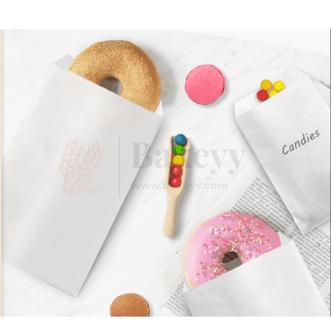 6.5x9 inch | Glassine Bags | Flat Bakery Sleeves | Cookie Paper Bags (White) | Pack of 100 - Bakeyy.com - India - 6.5x9 inch | Glassine Bags | Flat Bakery Sleeves | Cookie Paper Bags (White) | Pack of 100 - Default Title