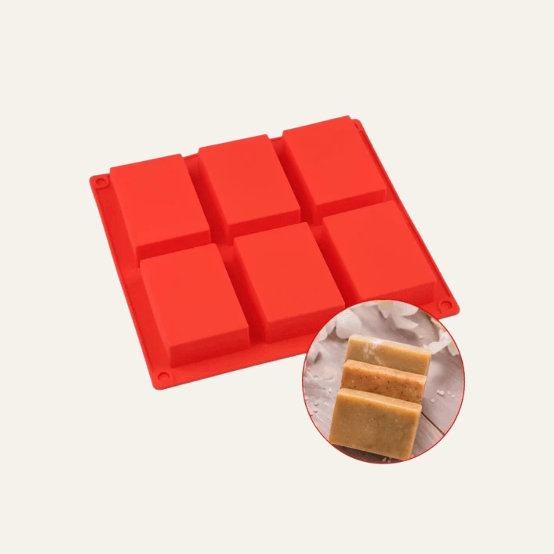 Silicone Rectangle Baking Mould – 6 Cavity |1 Piece - Bakeyy.com - India - Silicone Rectangle Baking Mould – 6 Cavity |1 Piece - Default Title