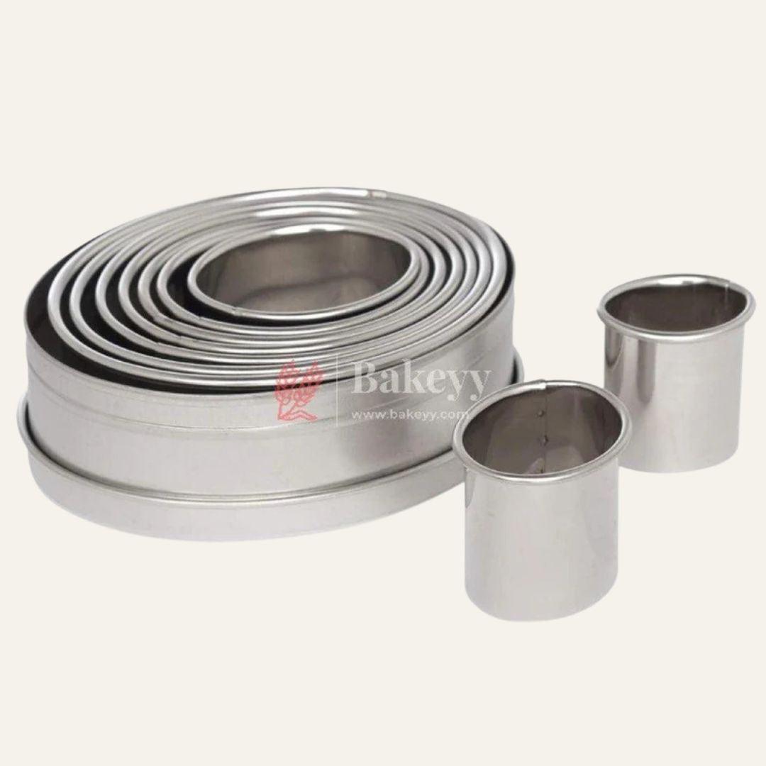 Baking equipment's Stainless Steel Commercial Oval Cookie Cutter (Set of 8 Cutters) - Bakeyy.com - India - Baking equipment's Stainless Steel Commercial Oval Cookie Cutter (Set of 8 Cutters) - Default Title