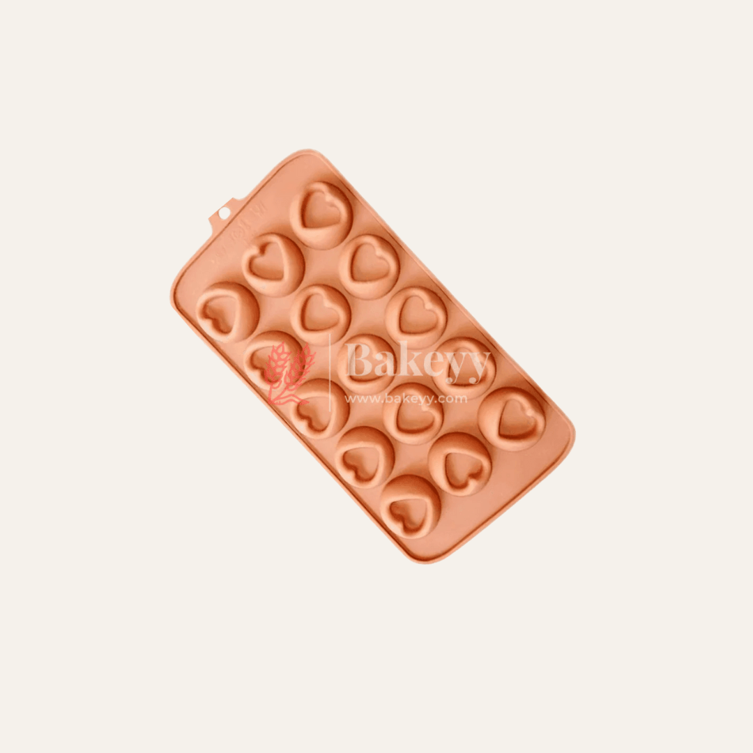 Heart Silicone Chocolate Mould | Chocolate Making and Shaping Mould | - Bakeyy.com - India - Heart Silicone Chocolate Mould | Chocolate Making and Shaping Mould | - Default Title
