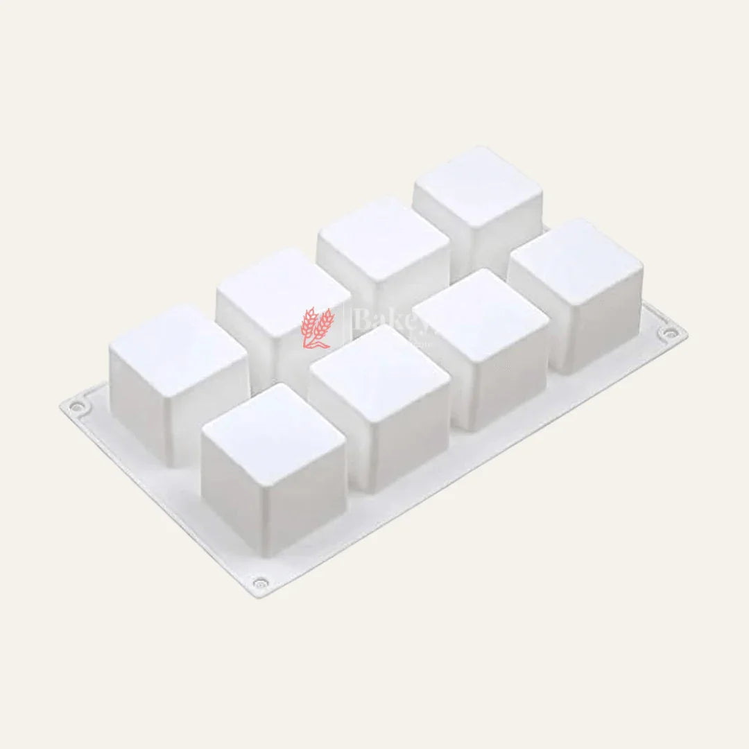 8 CAVITIES - Square Silicone Mould, Mousse Cake Baking Moulds - Bakeyy.com - India - 8 CAVITIES - Square Silicone Mould, Mousse Cake Baking Moulds - Default Title