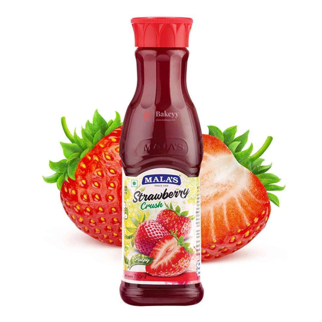 Malas Strawberry Crush | 750ml - Bakeyy.com - India - Malas Strawberry Crush | 750ml - Default Title