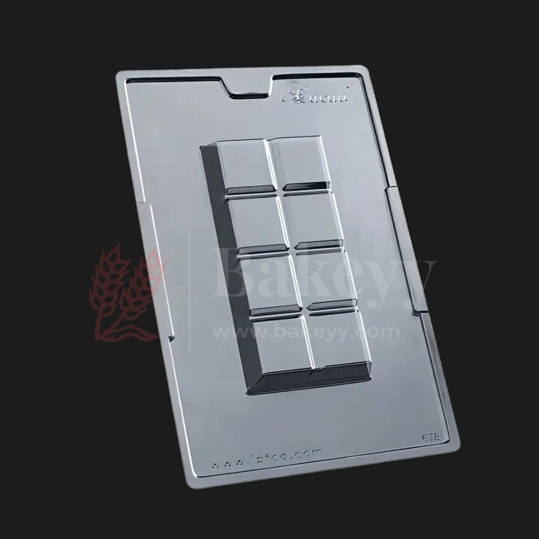 Mould 678-Dubai Kunafa Deep Bar Chocolate Mould Tray | Baking Accessories | Plastic Chocolate Mould | Party Favor Mould | Pack of 1 - Bakeyy.com - India - Mould 678-Dubai Kunafa Deep Bar Chocolate Mould Tray | Baking Accessories | Plastic Chocolate Mould | Party Favor Mould | Pack of 1 - Default Title