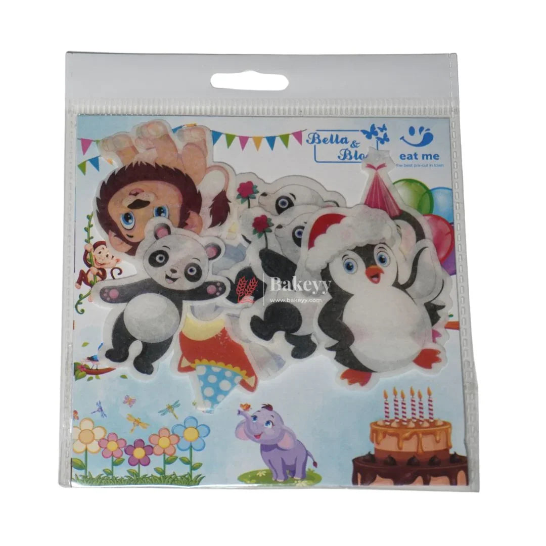 Pre-Cut | Edible Wafer | Animal Theme | Pack Of 10