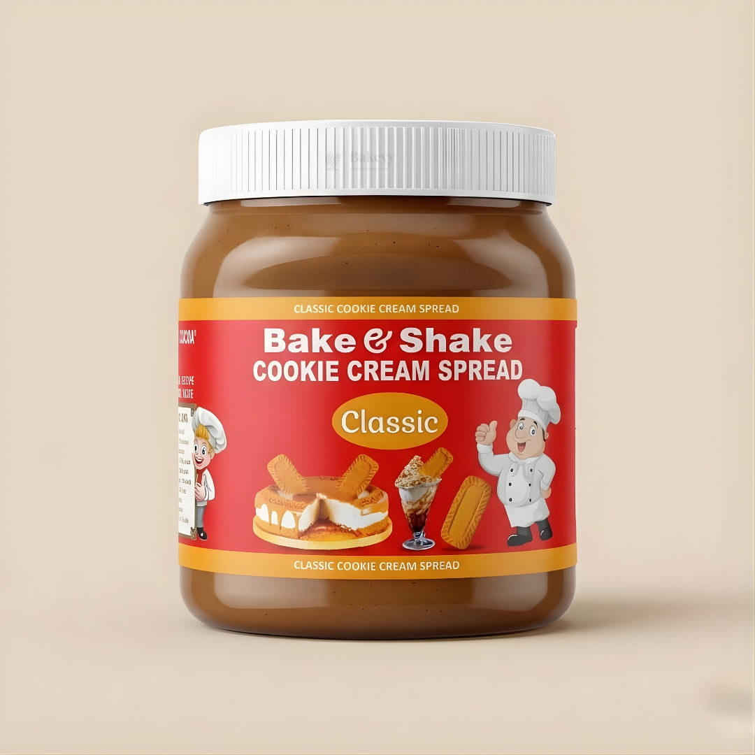 Bake & Shake Classic Cookie Cream Spread | By JINDAL COCOA | 1 KG
