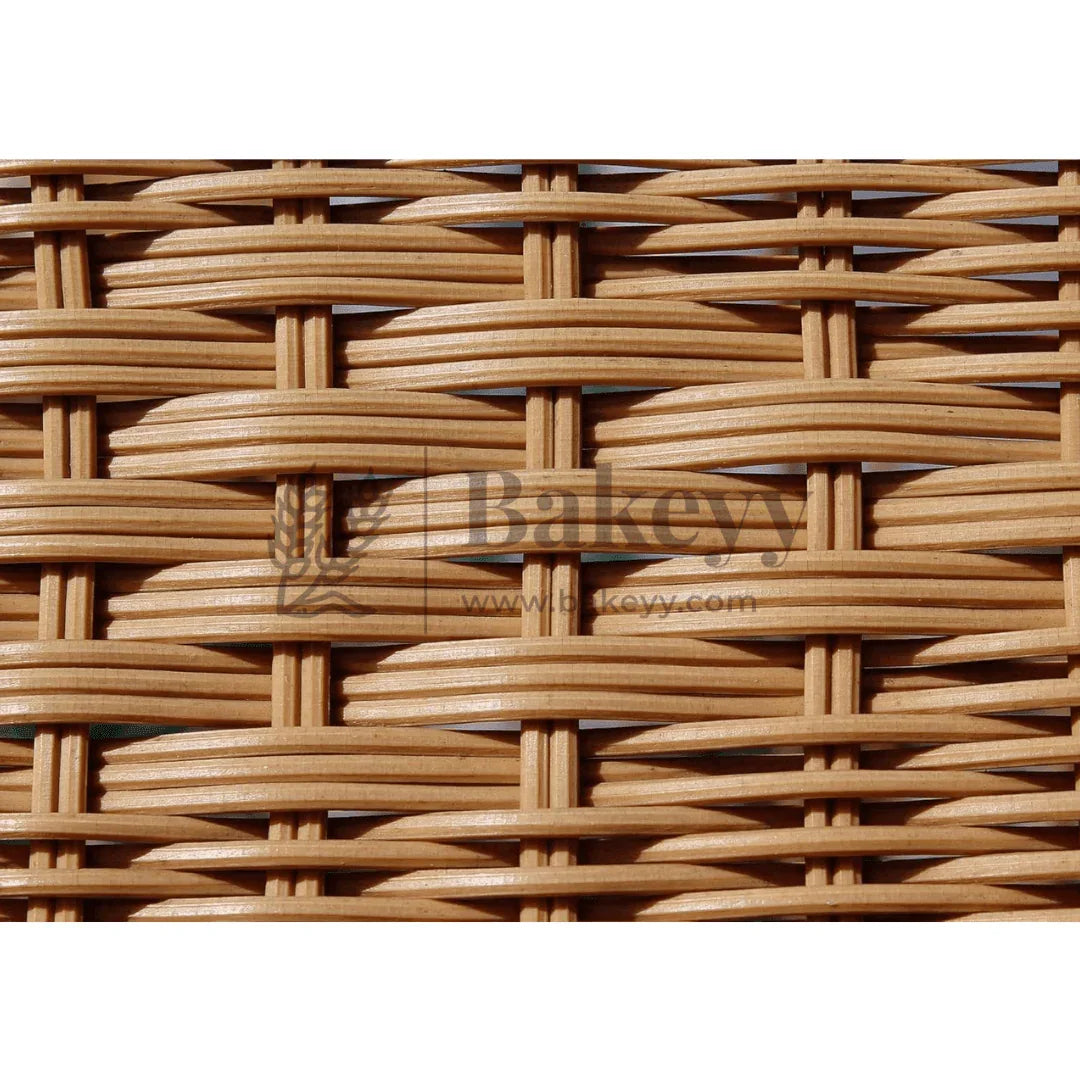Square Poly Wicker Woven Bread Basket, Imitation Rattan Fruit Basket Stackable Square Serving Basket for Fruit, Bread, Vegetable, Towel, Home, Restaurant, Outdoor Use - Bakeyy.com - India - Square Poly Wicker Woven Bread Basket, Imitation Rattan Fruit Basket Stackable Square Serving Basket for Fruit, Bread, Vegetable, Towel, Home, Restaurant, Outdoor Use - Default Title