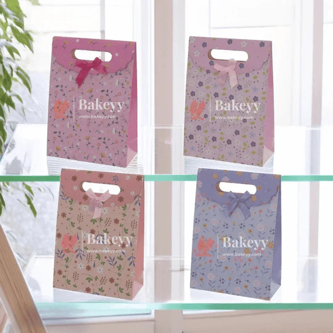 9x12 D-Cut Paper Mixed Design Bag |Gift Bag , Flip Cover And Handle, Flower Arrangements, Valentine's Day, Christmas, Souvenir Paper Bag | Mixed Colours |Pack Of 12| - Bakeyy.com - India - 9x12 D-Cut Paper Mixed Design Bag |Gift Bag , Flip Cover And Handle, Flower Arrangements, Valentine's Day, Christmas, Souvenir Paper Bag | Mixed Colours |Pack Of 12| - Default Title