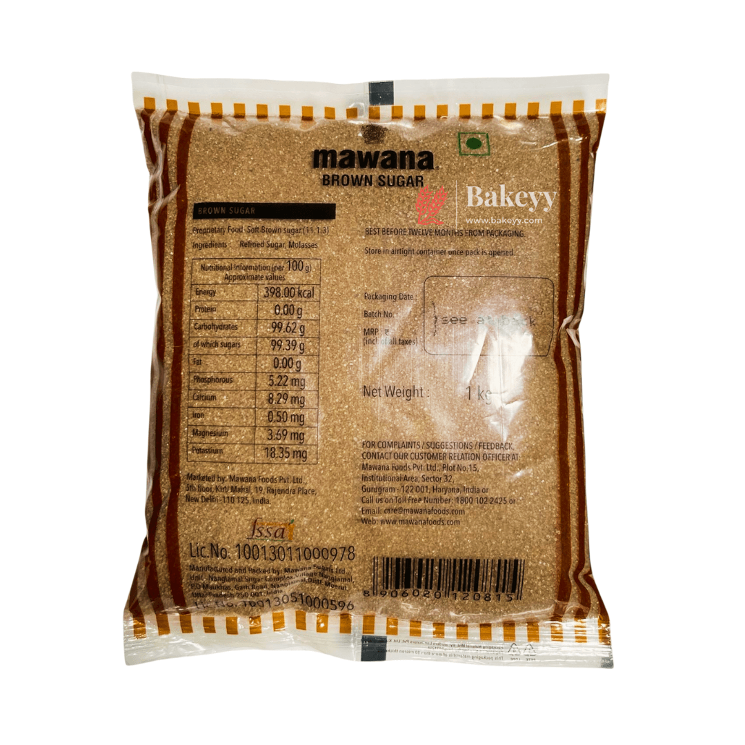 Mawana brown sugar | 1 kg - Bakeyy.com - India - Mawana brown sugar | 1 kg - 17019100
