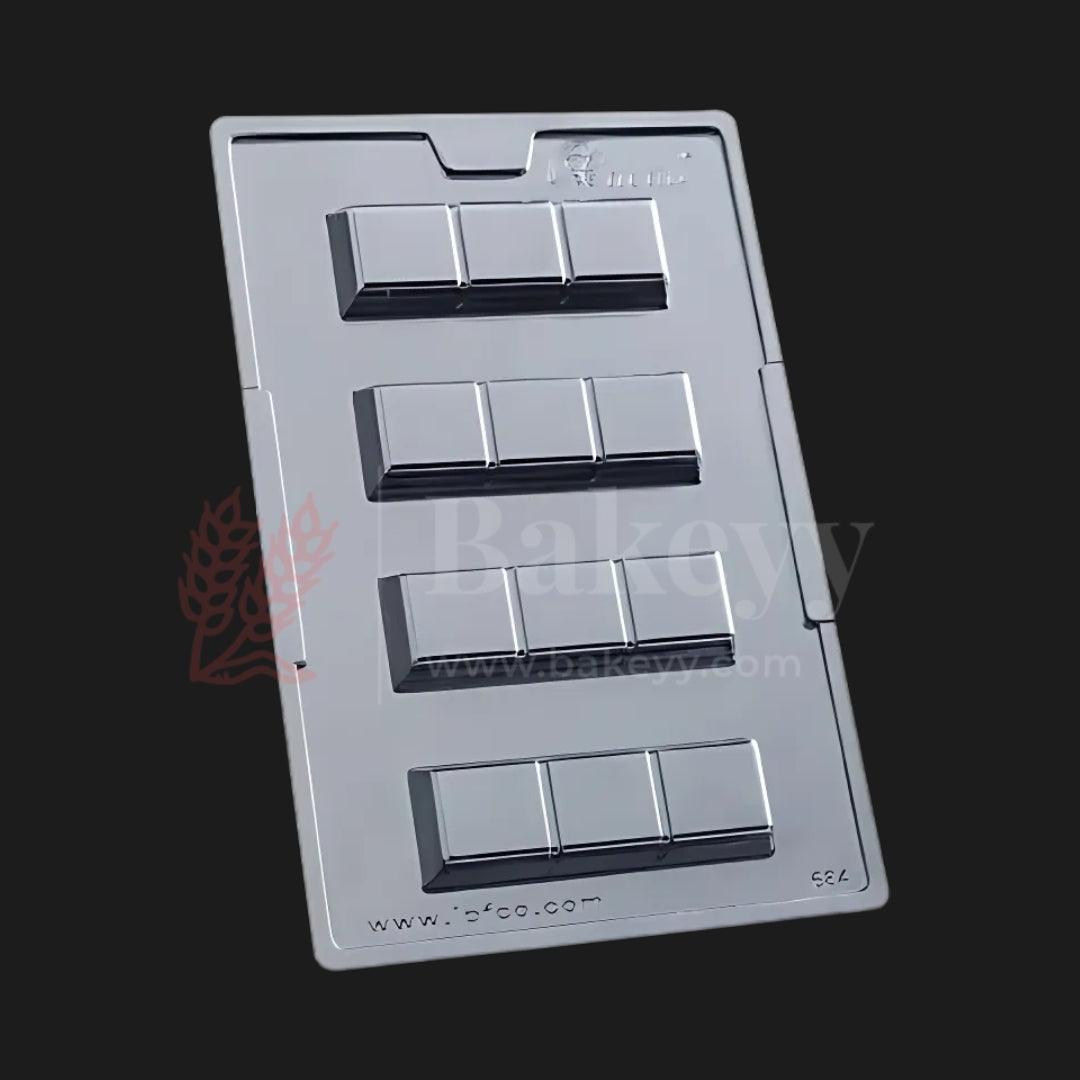 Mould 684-Small Dubai Kunafa Bar Chocolate Mould Tray | Baking Accessories | Plastic Chocolate Mould | Party Favor Mould | Pack of 1 - Bakeyy.com - India - Mould 684-Small Dubai Kunafa Bar Chocolate Mould Tray | Baking Accessories | Plastic Chocolate Mould | Party Favor Mould | Pack of 1 - Default Title