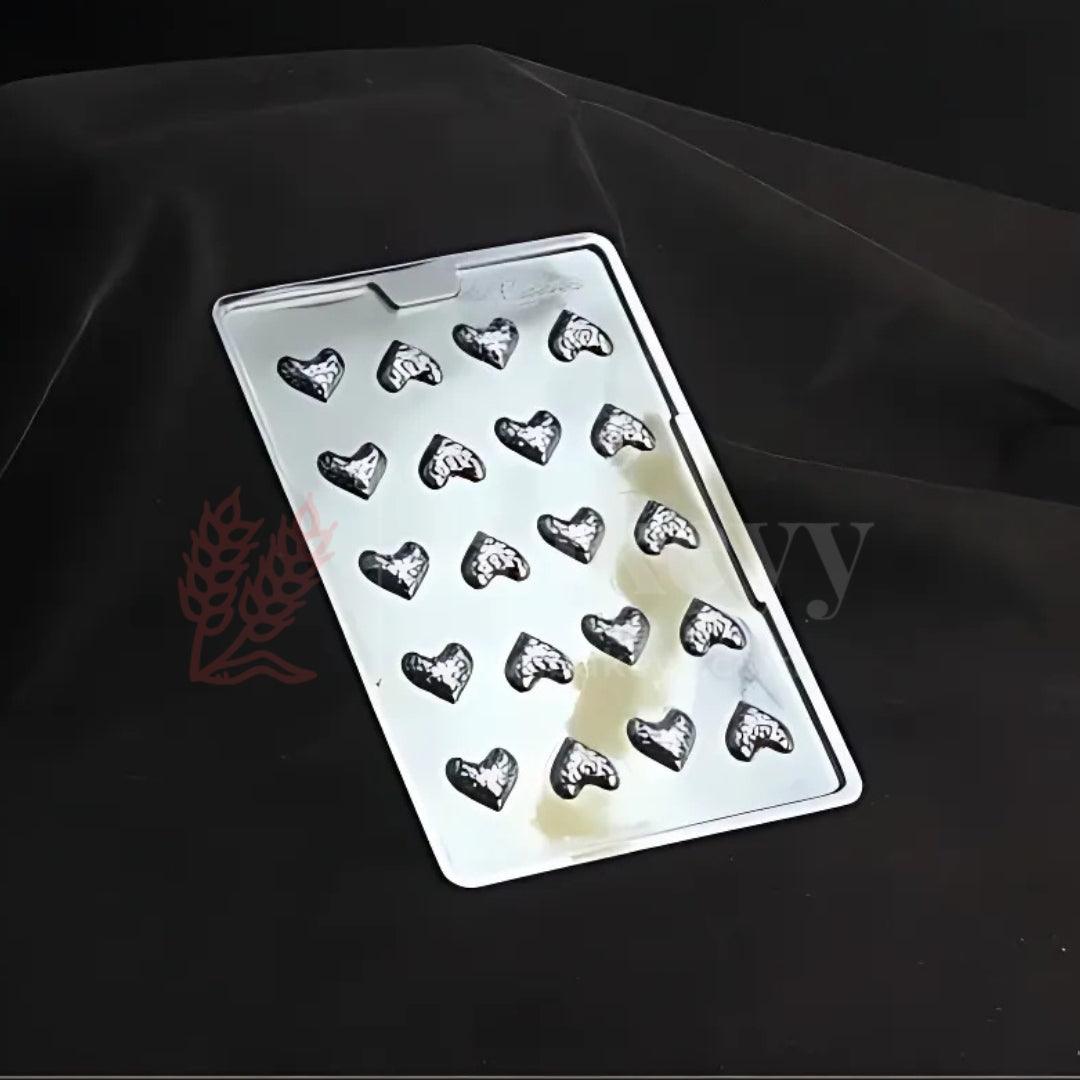 Mould 559-Mini Heart Chocolate Mould Tray | Baking Accessories | Plastic Chocolate Mould | Party Favor Mould | Pack of 1 - Bakeyy.com - India - Mould 559-Mini Heart Chocolate Mould Tray | Baking Accessories | Plastic Chocolate Mould | Party Favor Mould | Pack of 1 - Default Title