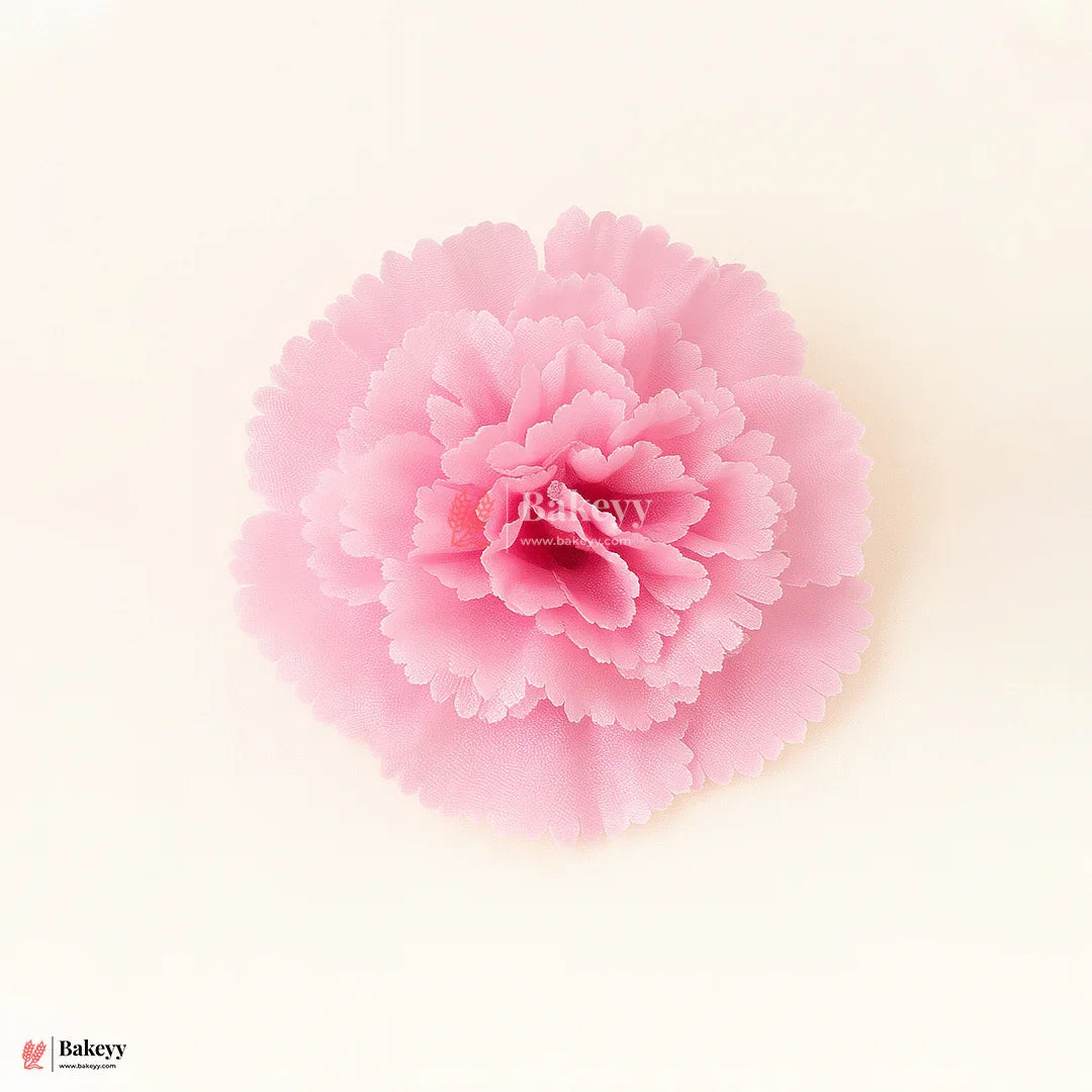 8cm - Lorvox Carnation Artificial Flowers Without Stem |Pack of 10