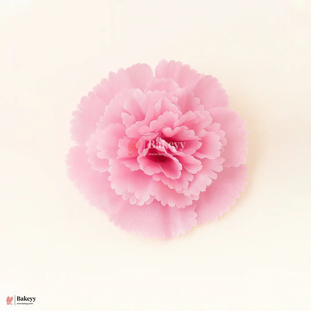 8cm - Lorvox Carnation Artificial Flowers Without Stem |Pack of 10