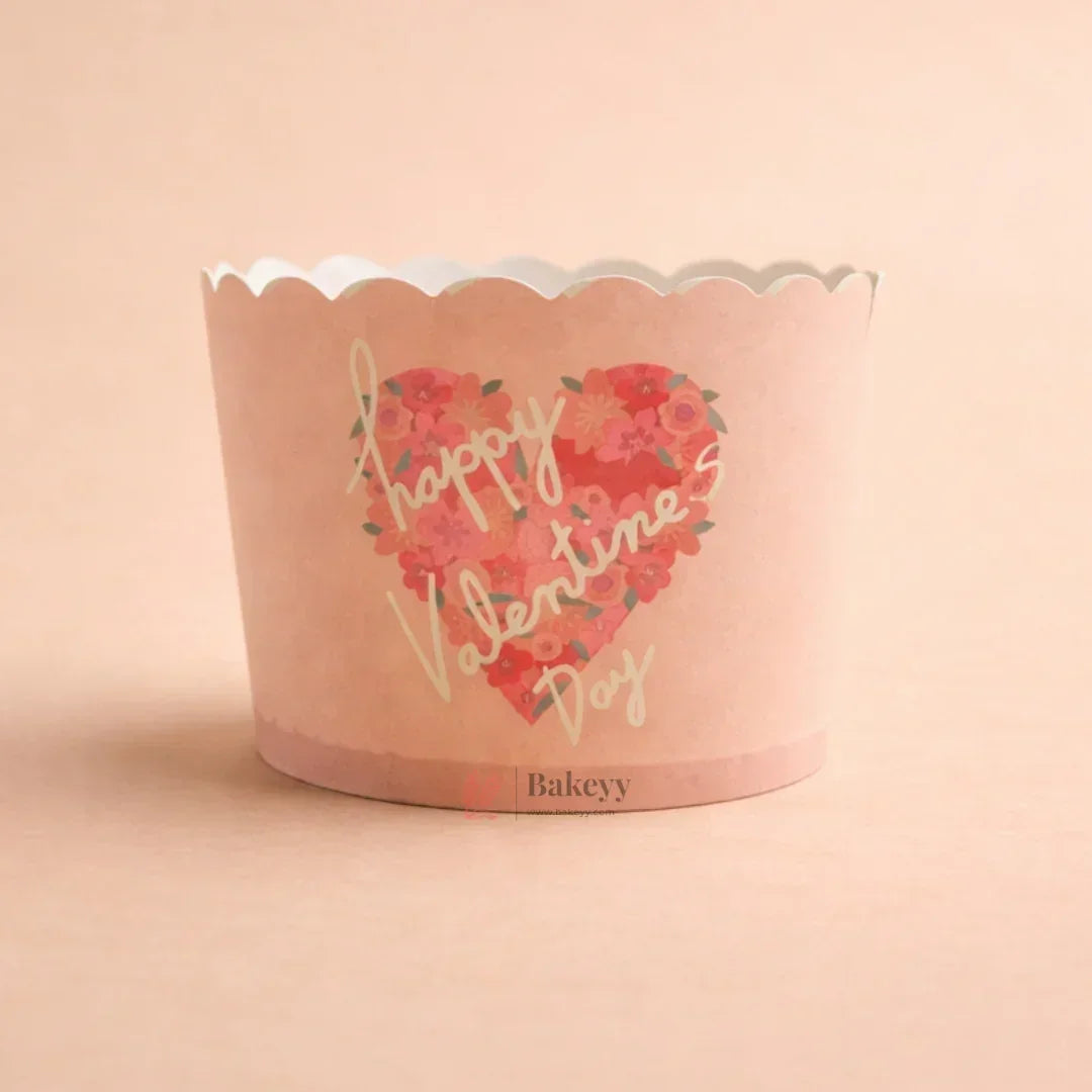 6 cm | Valentine Printed Muffin Cup | Cupcake Paper Cups | Heart Design Baking Liners | Pack of 50 - Bakeyy.com - India - 6 cm | Valentine Printed Muffin Cup | Cupcake Paper Cups | Heart Design Baking Liners | Pack of 50 - Design 6 80.00