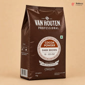 Van Houten Cocoa Powder Dark Brown (10-12% Fat) | 1 kg | Pack of 1