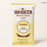 Van Houten Professional Classic White Compound packaging on a white background