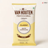 Van Houten Professional Classic White Compound packaging on a white background