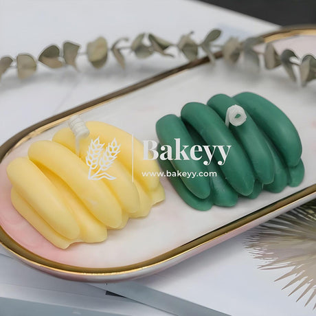 3D Banana Silicone Candle Mould | Cake Mould Fondant Decorating Cake - Bakeyy.com - India - 3D Banana Silicone Candle Mould | Cake Mould Fondant Decorating Cake - Default Title