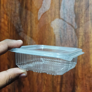 Plastic Food Packaging Boxes | Square and Rectangle | Pack of 50