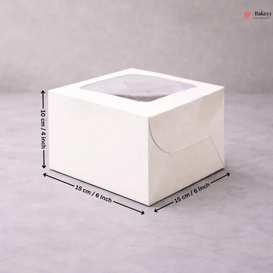 White_Cake_Box_with_Window_9 - Bakeyy.com IN