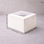White_Cake_Box_with_Window_9 - Bakeyy.com IN