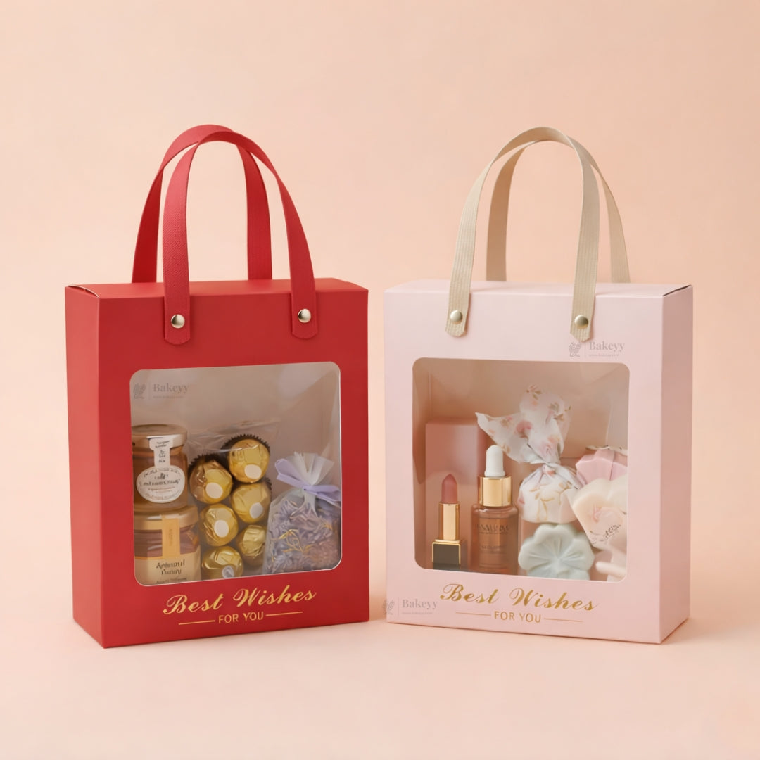 Window_Gift_Carry_Bag_with_Attached_Hard_Paper_Handles_8 - Bakeyy.com