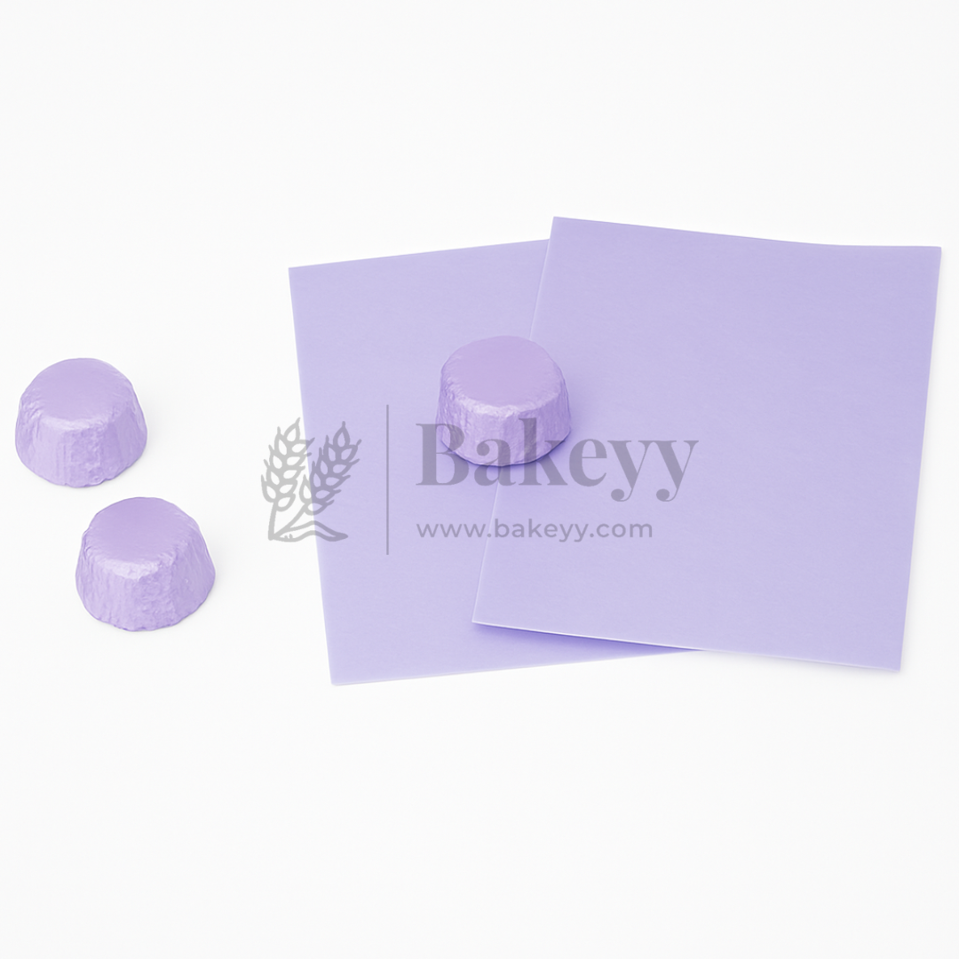 Small Aluminum Chocolate Wrapping Paper | Pack of 200 - Bakeyy.com - India - Small Aluminum Chocolate Wrapping Paper | Pack of 200 - Blue