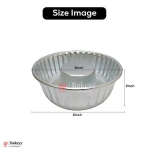 Aluminium Bundt Cake Mold | 8-Inch Ring Style Cake Tin - Bakeyy.com - India - Aluminium Bundt Cake Mold | 8-Inch Ring Style Cake Tin - Default Title