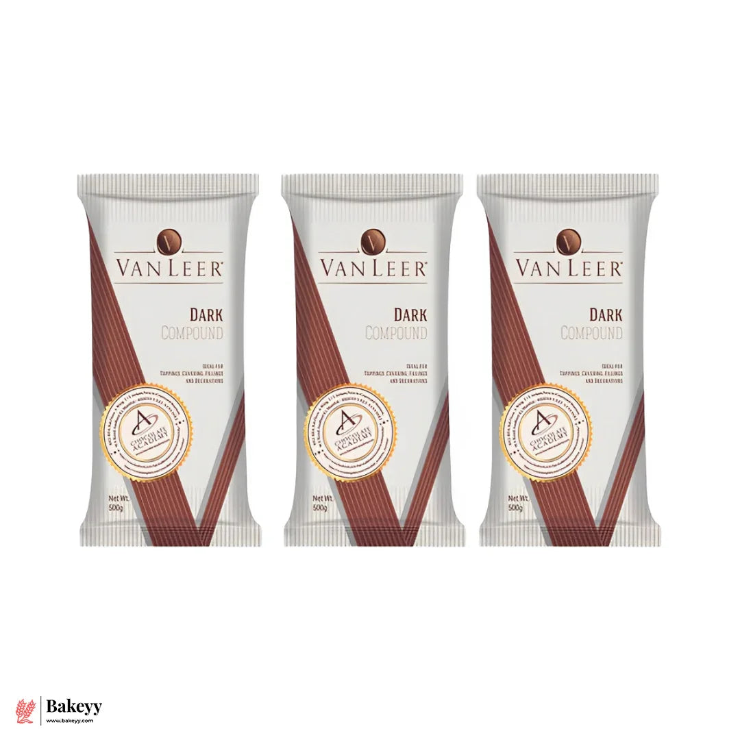 Van Leer Dark Compound Chocolate – 500g | Ideal for Toppings, Fillings & Coatings