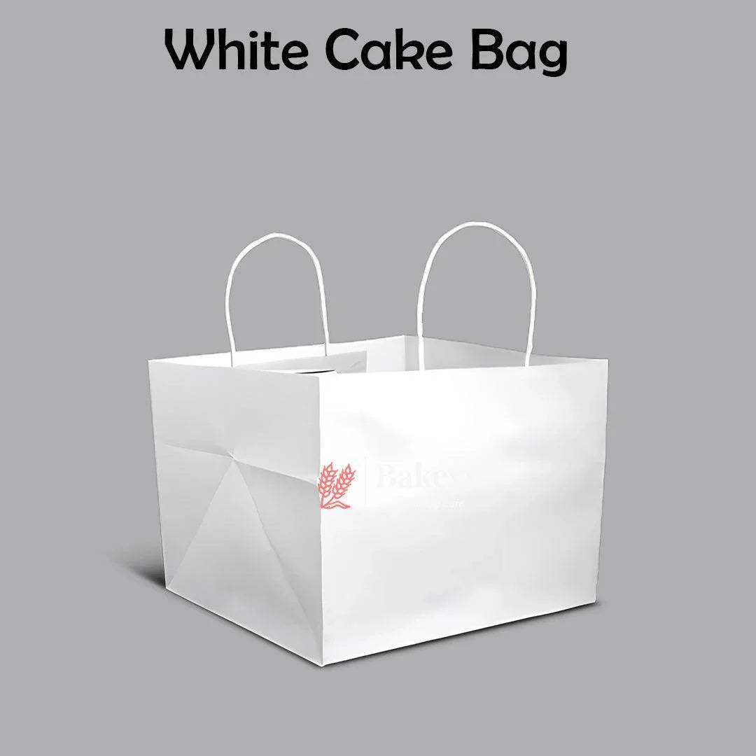12 Inch/30.5 Cm |2kg| Paper Cake Bag| White Bag | Carry Bag for Sweets, Chocolates, Gifts| Pack of 50 - Bakeyy.com - India - 12 Inch/30.5 Cm |2kg| Paper Cake Bag| White Bag | Carry Bag for Sweets, Chocolates, Gifts| Pack of 50 - Pack of 50 / 12" Cake Bag