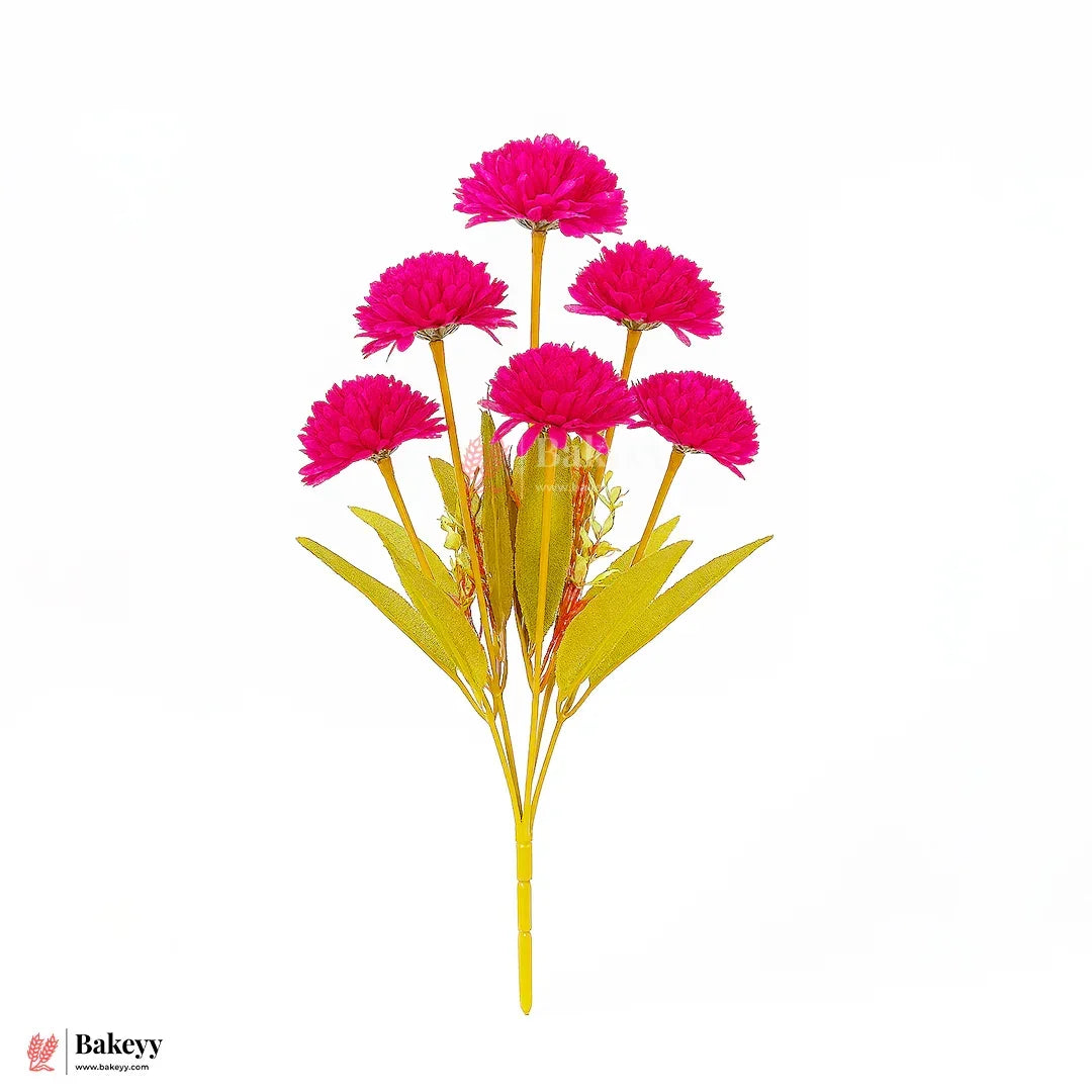 Artificial Chrysanthemum Flower Bunch – 37cm |Dark Pink | Decorative Stick for Home & Events | Pack Of 1 - Bakeyy.com - India - Artificial Chrysanthemum Flower Bunch – 37cm |Dark Pink | Decorative Stick for Home & Events | Pack Of 1 - Default Title