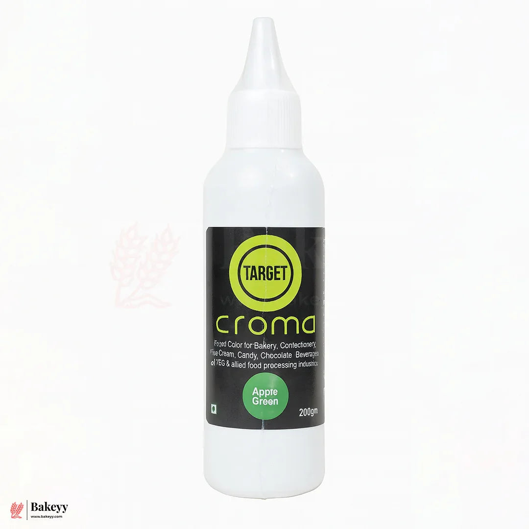Target Croma Apple Green Food Color – 200g Bottle for Bakery, Confectionery & Beverages