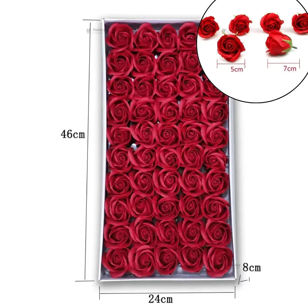 Artificial Soap Rose Flowers | Realistic Rose Heads for Gift Boxes, Hampers & Decoration | Pack of 50 (Copy) - Bakeyy.com - India - Artificial Soap Rose Flowers | Realistic Rose Heads for Gift Boxes, Hampers & Decoration | Pack of 50 (Copy) - Lavender 480.00