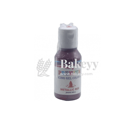 Bake Haven Food Gel Colour | Metallic Red | 20g - Bakeyy.com - India - Bake Haven Food Gel Colour | Metallic Red | 20g - Default Title