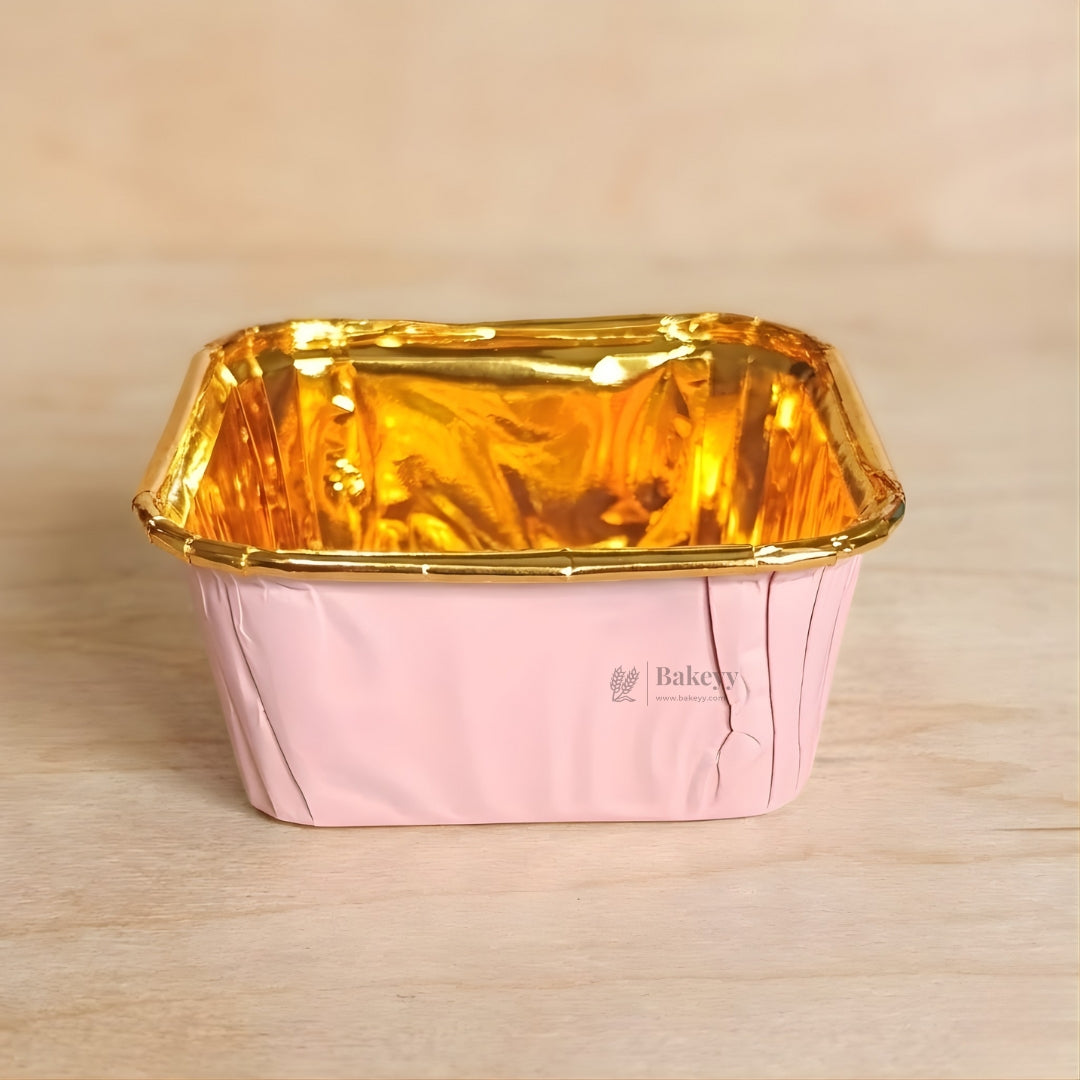 Square Bake-N-Serve with Golden Foiling | Pack of 50
