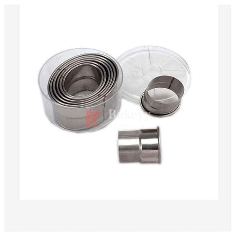 Baking equipment's Stainless Steel Commercial Oval Cookie Cutter (Set of 11 Cutters) - Bakeyy.com - India - {{ variant.name }}