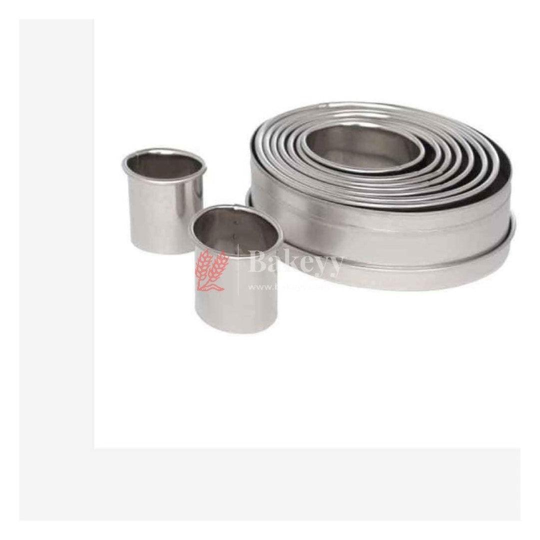 Baking equipment's Stainless Steel Commercial Oval Cookie Cutter (Set of 11 Cutters) - Bakeyy.com - India - {{ variant.name }}
