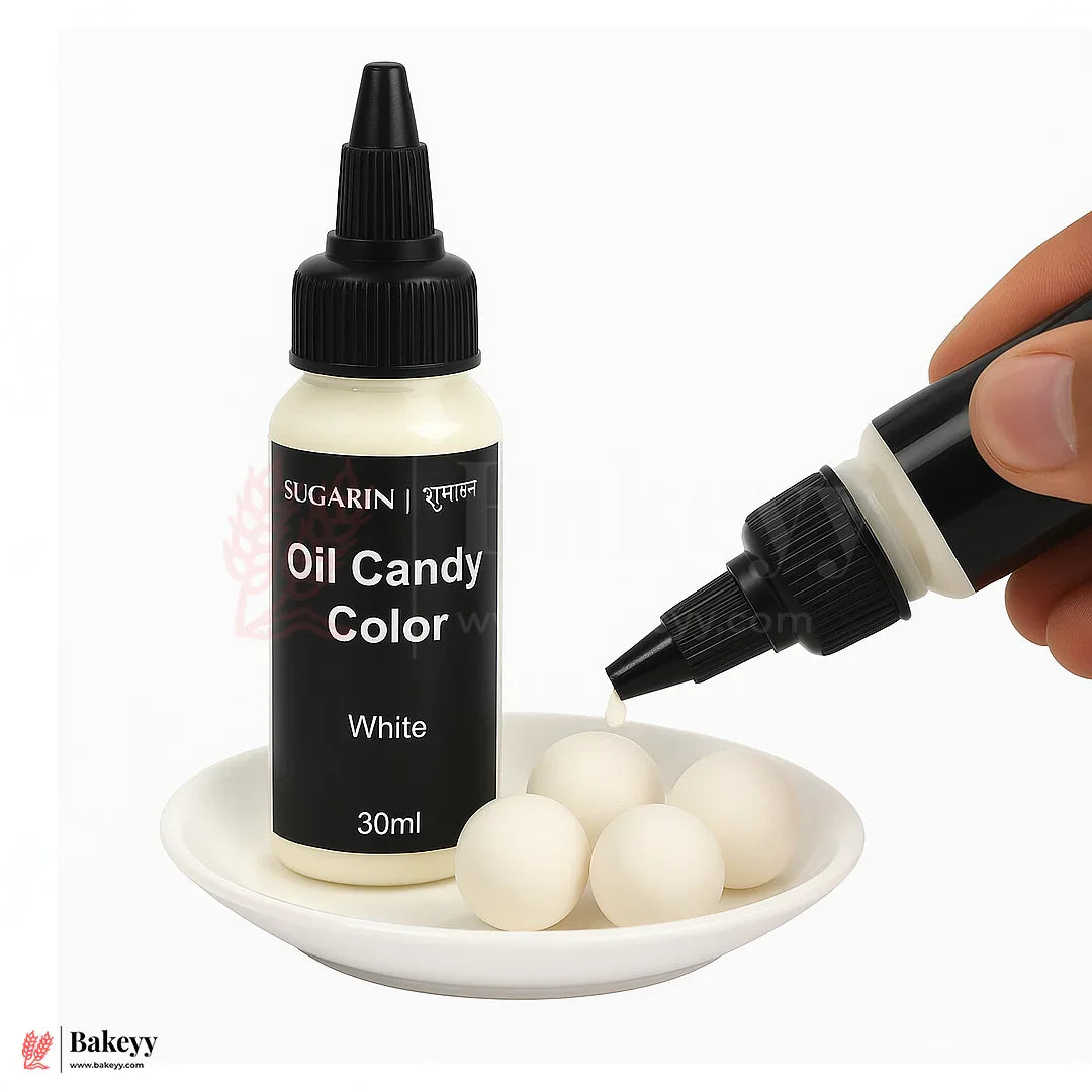 Sugarin Oil Candy Color – White |30ml Food Grade Concentrated Color