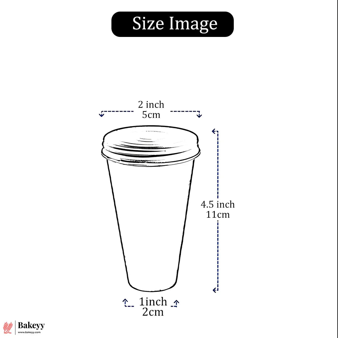 Big Aluminium Kulfi Mould Set with Lids – Traditional Cone Shape | Traditional Cone Shape for Homemade Kulfi| 1 Piece